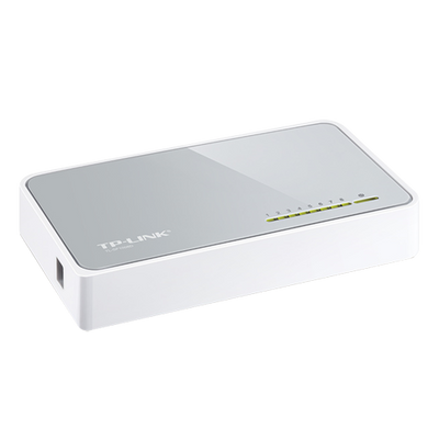 TP-LINK - Switch da tavolo - 8 porte RJ45 - Velocità 10/100 Mbps - Plug and Play - Tecnologia a risparmio energetico
