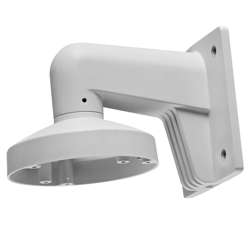 Staffa a parete - Per telecamere dome - Adatto per esterni - Alluminio con trattamento spray - Compatibile con Hikvision - Pin cavo