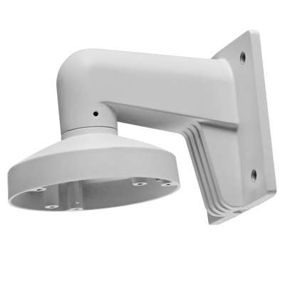 Wall bracket - For dome cameras - Suitable for outdoor use - Spray treated aluminum - Compatible with Hikvision - Hollow pin