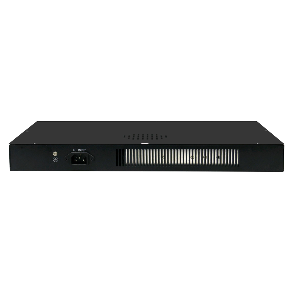 Switch PoE Gestibile - 24 porte PoE + 4 Combo Gigabit  + 4 Combo SFP - Velocità 10/100/1000 Mbps - 30 W per porta 802.3af/at / Massimo 300W - VLAN/Porta Isolation/STP/RSTP/MSTP/QoS/802.1X - LACP/Static LAG/DHCP Snooping/IGMP Snooping/QoS