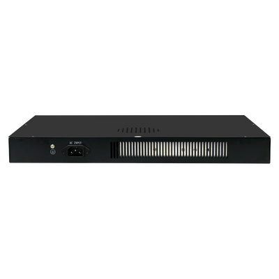 Switch PoE Gestibile - 24 porte PoE + 4 Combo Gigabit  + 4 Combo SFP - Velocità 10/100/1000 Mbps - 30 W per porta 802.3af/at / Massimo 300W - VLAN/Porta Isolation/STP/RSTP/MSTP/QoS/802.1X - LACP/Static LAG/DHCP Snooping/IGMP Snooping/QoS
