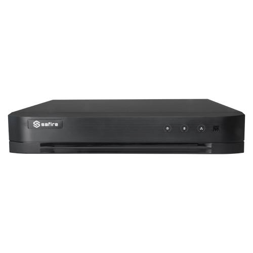 Safire H.265Pro+ 5n1 Video Recorder - Audio over coaxial cable - 4CH HDTVI/HDCVI/HDCVI/AHD/CVBS/CVBS/ 4+4 IP - 8Mpx Lite (8FPS) - Full HD HDMI and VGA output - 1 CH audio / 1 HDD