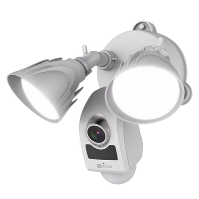 Ezviz WiFi Messa a fuoco/Telecamera - 2 Megapixel - 2 Faretti LED 2500lm - Rilevatore PIR - Sirena e audio - Adatta per esterni IP65
