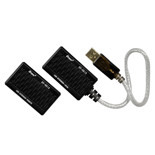 Estensore USB per cavo UTP - 1 emittente USB a RJ45 - 1 ricevitore RJ45 a USB - Lunghezza massima 60 m - Plug and Play