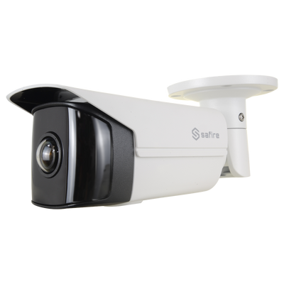 Wide Angle Bullet IP Camera - 4 Mpx (2688 × 1520) - Ultra Low Light - 180º wide angle lens - IR LEDs 20 m range - MicroSD card slot