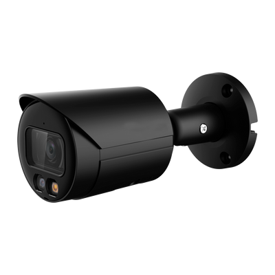 Telecamera Bullet IP 4 Megapixel BLACK - 1/3” Progressive Scan CMOS - Compressione H.265+/H.265/H.264+/H.264 - Obiettivo 2.8 mm / LED Portata 30 m - WDR | Microfono integrato - Funzioni Intelligenti