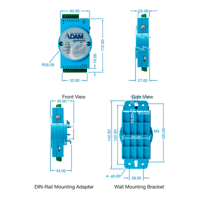 Modulo di acquisizione e controllo dati - 16 ingressi digitali - Protocolli: Modbus/TCP, TCP/IP, UDP, HTTP,... - Possibilità di creare regole di controllo analogico - Server web integrato - 2 porte Ethernet 10/100 Base-TX - Innowatt