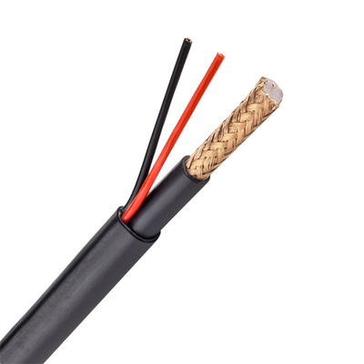 Cable Combinado - RG59 + alimentación - Bobina de 300 metros - Funda negra - Funda exterior LSZH - Bajas pérdidas