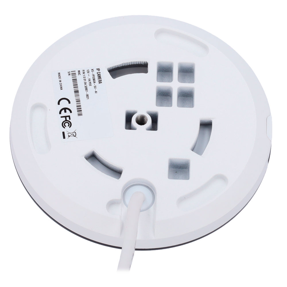 Cámara ojo de pez Serie Ultra de 5 Mpx - CMOS de escaneo progresivo de 1/2,7” - Lente de 1,4 mm / LED Capacidad 10 m - Compresión H.265; H.264; H.264H; H.264B - WDR 120dB | Micrófono integrado - Funciones inteligentes