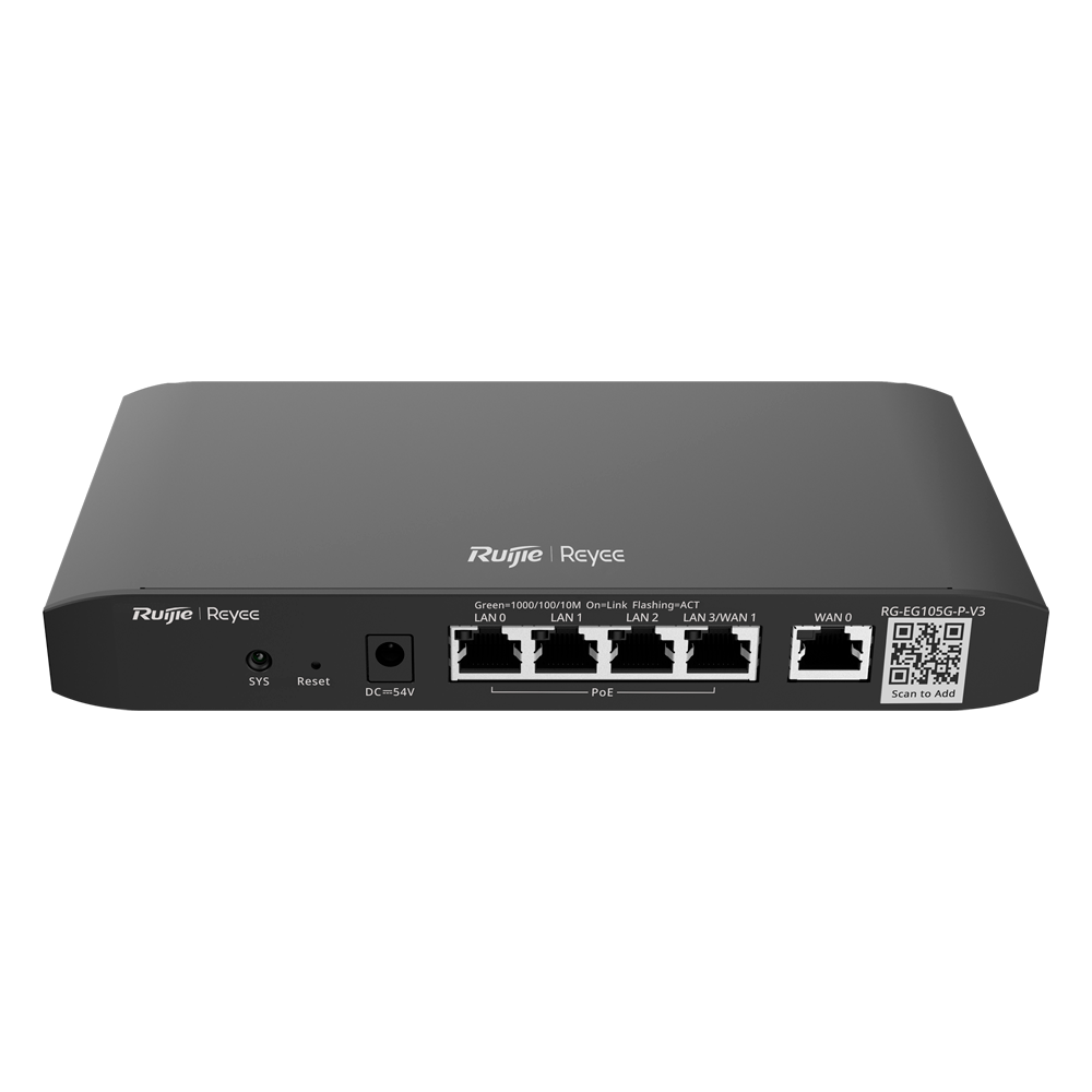 Reyee Router PoE Controller Cloud - 4 Porte PoE+ RJ45 GE + 2 Porte RJ45 ...