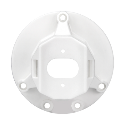 Support with double roof anchor - Suitable for indoor and outdoor use - Base dimensions 101 (Ø) mm - Compatible with CBOX-STXX products - Color white