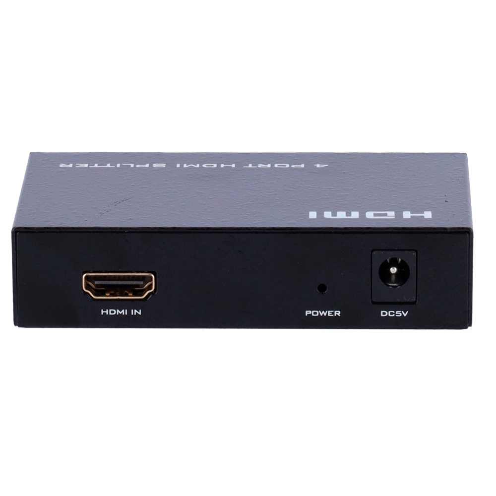 Moltiplicatore di segnale HDMI - 1 ingresso HDMI - 4 uscite HDMI - Fino a 4K*2 - Lunghezza massima in uscita 25 m - Alimentazione DC 5 V