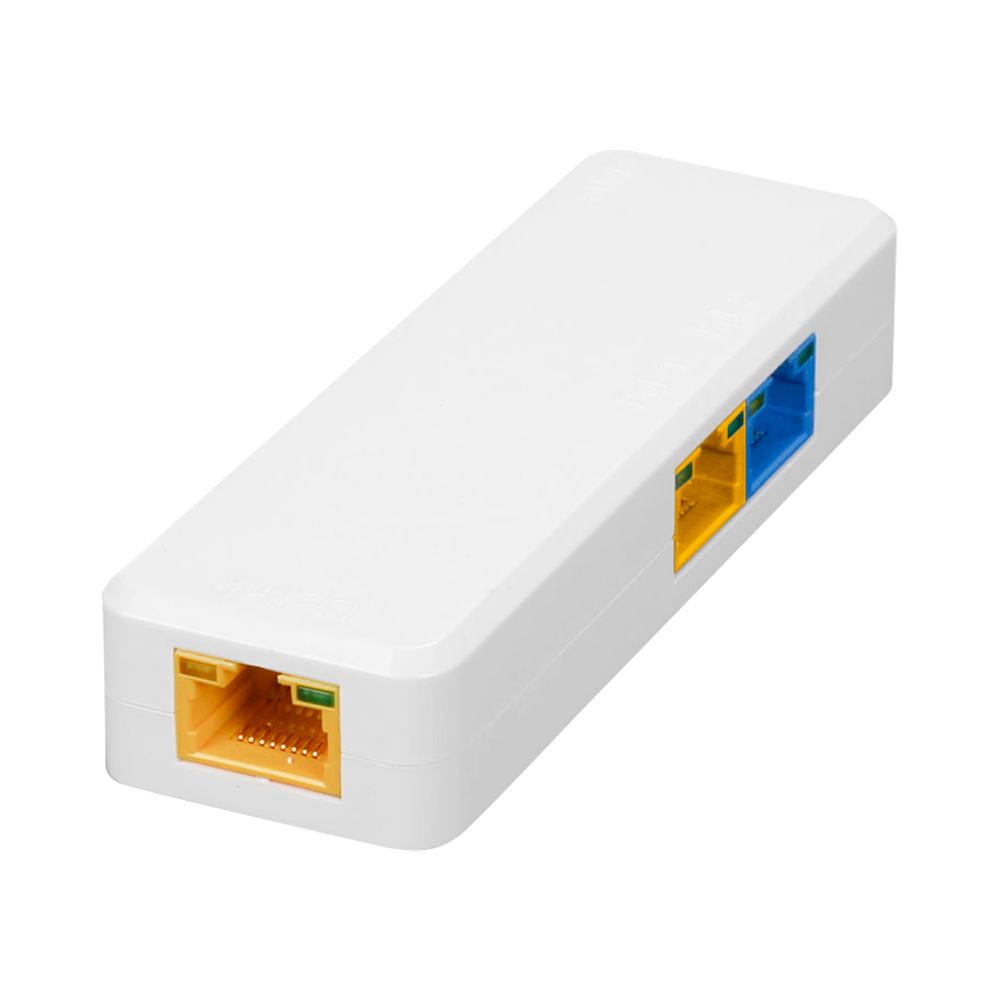 Indoor PoE extender Switch - Ampia portata dell' alimentazione POE - 2 porte PoE + 1 Uplink RJ45 - IEEE 802.3 af/at/bt - Potenza massima in uscita 60 W - Porte 10/100 Mbps