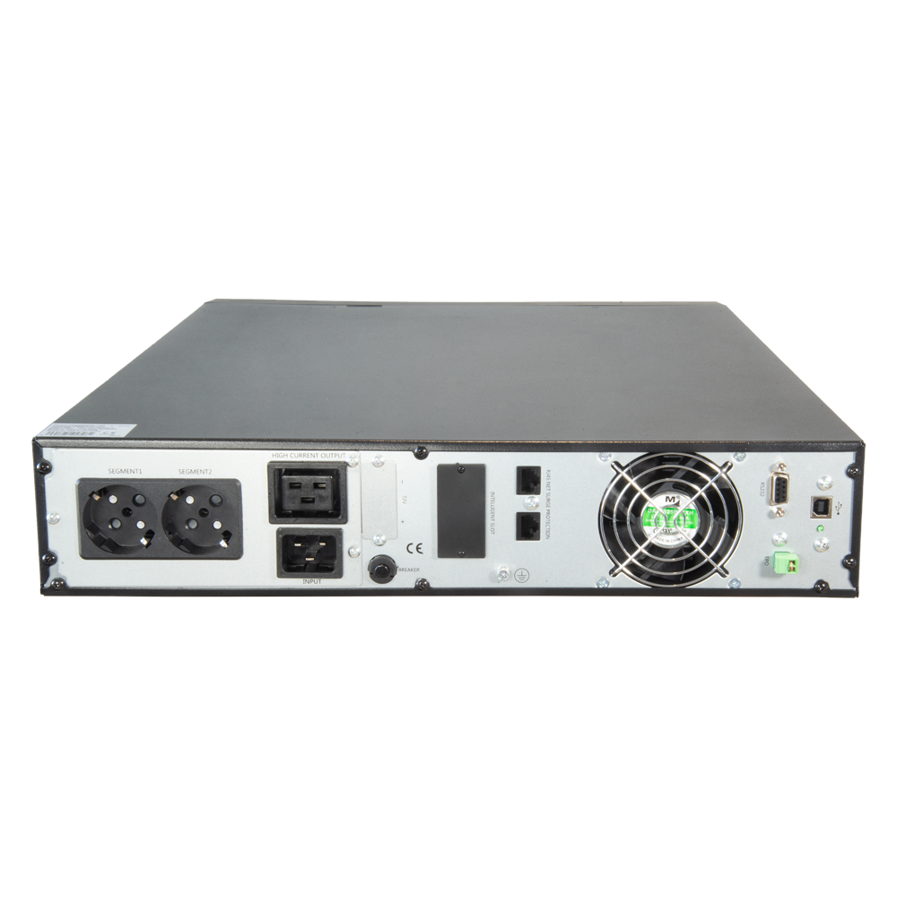 UPS online per installazione a rack o a torre - Potenza 3000VA/2700W - 2 uscite SAI/UPS protette - Tempo di ricarica 4h  90% - Hot swappable - 6 batterie di piombo-acido ermetiche