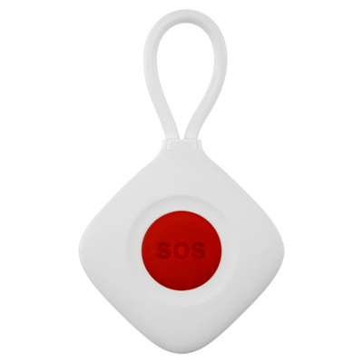 SOS (anti-panic) button - Wireless - Lightweight and with pendant - Activates the alarm panel - Armed or disarmed panel - Suitable for elderly people