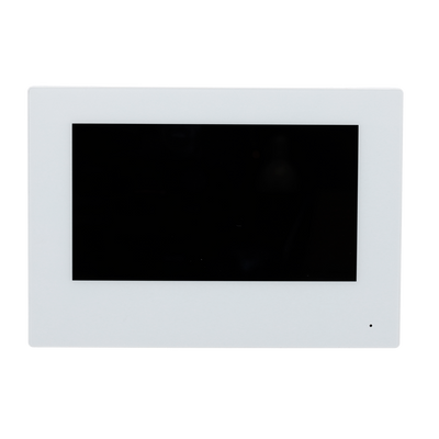Video Intercom Monitor - 7" TFT Screen - Two-Way Audio - TCP/IP, WiFi, SIP - MicroSD Card Slot up to 32GB - Surface Mount | White