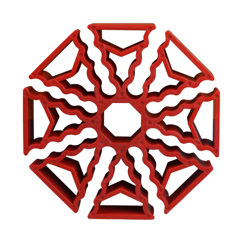 Cable organizer - Allowable diameters 5~7.6 mm - Up to 30 cables at the same time - Flexible material