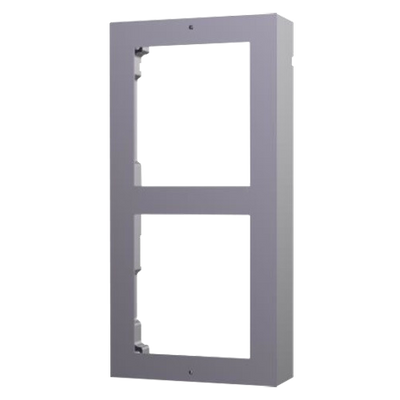 Cover for wall mounting - For 2 modules - Specific for Safire video door phone systems - Compatible with Safire modules - Aviation aluminum box - Aeronautical aluminum panel