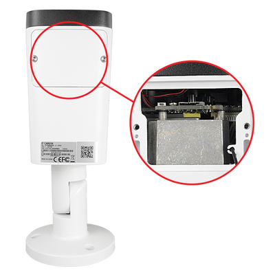 Cámara IP PRO de 4Mpx - CMOS Progresivo 1/3” - Compresión H.265+ / H.265 / H.264+ / H.264 - Lente varifocal motorizada 2.7~13.5 mm | WDR - Audio y Alarmas| LED IR alcance 60 m - Resistente al agua IP67