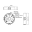 Junction box - For dome cameras - Suitable for outdoor - Roof or wall installation - Cable gland