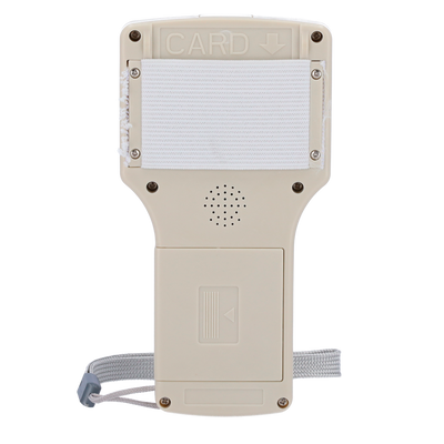 RFID card reader-writer - 3" TFT and wired panel - Identification and cloning of cards - EM 125 kHz and MF 13.56 MHz - Powered by 4 AAA or microUSB batteries - Plug &amp; Play