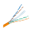 Cable UTP Cat 6 free of halógenos - Conductor 99,9% cobre - CPR class: Dca - Cumple con 90m Fluke test - Rollo de 305 metros/Color naranja