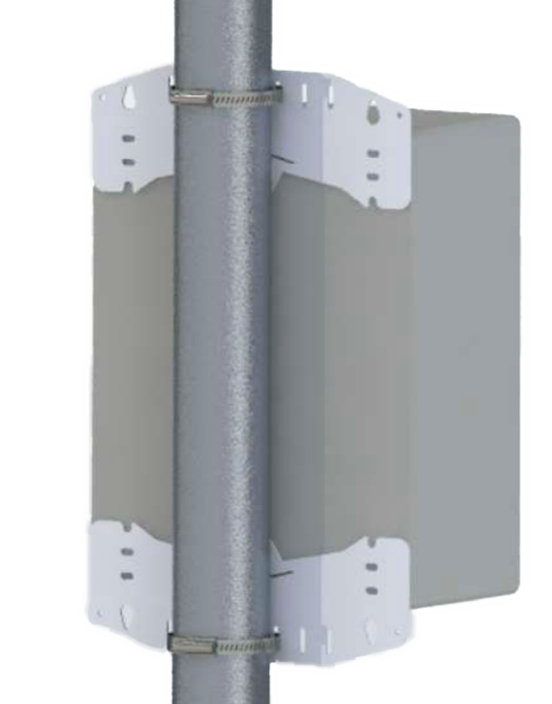 Montaggio su palo e parete - Intervallo diametro 90-100 Ø  - 2 pezzi - Compatibile con BOX-403017-IP65 e BOX-403022-IP65