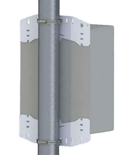 Montaggio su palo e parete - Intervallo diametro 90-100 Ø  - 2 pezzi - Compatibile con BOX-403017-IP65 e BOX-403022-IP65