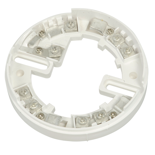 Base de perfil bajo - compatible con toda la gama wizmart - Requerido para la instalación del detector - Marca de montaje simple - Compatible con piloto indicador de acción