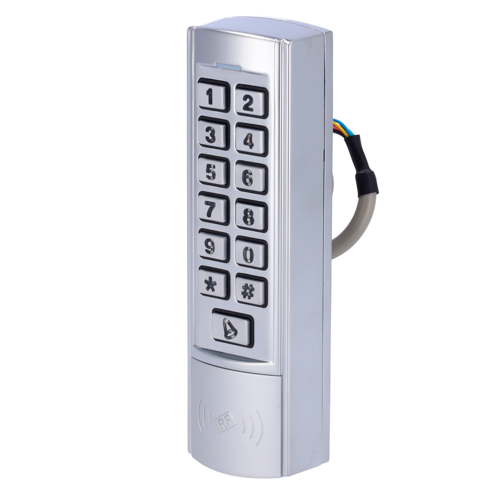 Controllo accessi autonomo - Accesso tramite scheda EM e PIN - Uscita relè, allarme e cicalino - Wiegand 26 - Controllo orario | Design compatto - Adatto per esterni IP68 - Innowatt
