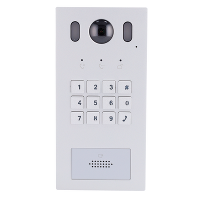 IP video intercom for home - 2Mpx camera - Two-way audio - Monitoring via APP device for telephone - Access via code or MF card - Powered by standard PoE