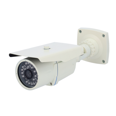 Telecamera IP 720p per esterni - 24 LED IR Distanza 25 m - Installazione Plug&amp;Play - Ethernet e Wifi - Registrazione su scheda SD - Acceso tramite l'account e la nube