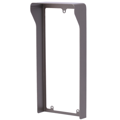 Cubierta para videoportero - Específica para Uniview UV-OEU-201B-HMK-W - Medidas: 179 (Al) x 84 (An) x 33 (Fo) mm - Fabricada en aleación de aluminio - Visera para lluvia - Montaje encastrado