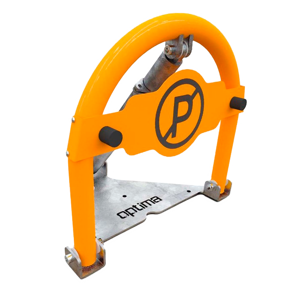 Barrera de aparcamiento privado - Uso profesional - Accionamiento manual - Bloqueable con candado - Instalación en superficie - Fabricada en acero