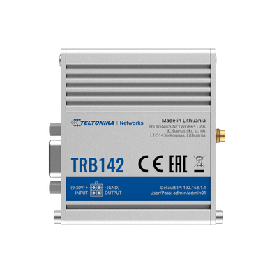 Teltonika Gateway 4G Industrial - 4G Cat 1 / 3G / 2G - RS232 port - Compact design - Micro USB connector
