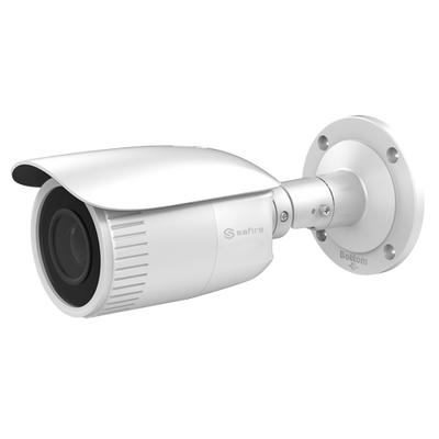 Telecamera Bullet IP 4 Megapixel - 1/3" Sensore Progressive Scan CMOS - ottica motorizzata varifocale 2.8~12 mm - IR LEDs portata 50 m - Compressione H.265+ - PoE (802.3af) | Allarmi