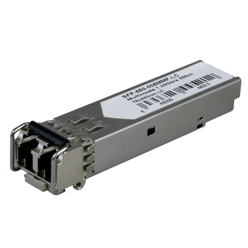 Modulo Transceiver SFP - TRx 850 nm - Fibra multimodale - Connettore LC duplex - Massimo 550 m - 1.25Gb/s - 1000Base-SX