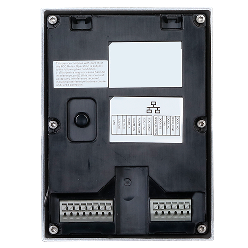 Kit di Videocitofoni - Tecnologia 2 fili e PoE - Include Placca, Monitor, Hub 2 fili e supporto - App cellulare con P2P - Montaggio in superficie