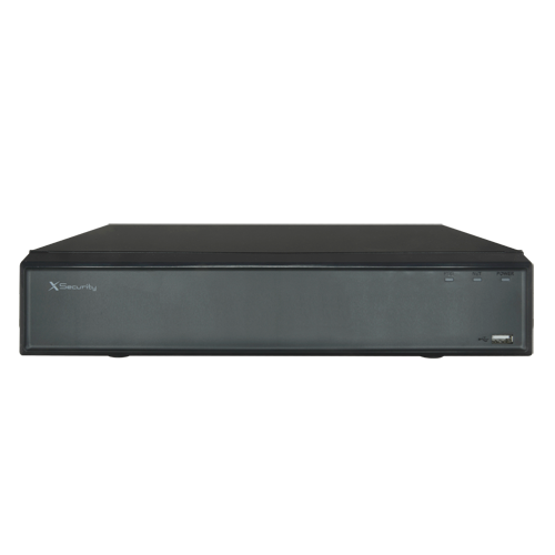 Videograbador IP X-Security AI - Vídeo IP de 8 CH - Resolución máxima de grabación 12 Mpx - Ancho de banda 80 Mbps - Salida HDMI Full HD y VGA - Permite 1 disco duro
