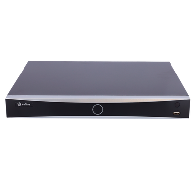 NVR per videocamere IP - 8 CH video / Compressione H.265+ - Risoluzione massima 8.0 Mp - Larghezza di banda 80 Mbps - Uscita HDMI 4K e VGA - Ammette 2 hard disk
