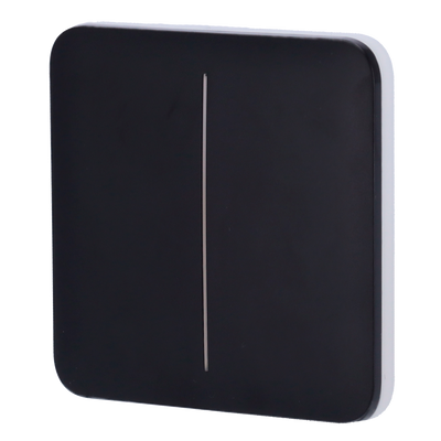 Ajax - LightSwitch SoloButton - Touch panel for double light switch - Compatibility with AJ-LIGHTCORE-2G - LED backlight - Touch panel without contact - Black color