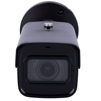 Cámara Bullet IP X-Security Color Negro - 4 Megapíxel  (2560 × 1440) - Lente 2.7–13.5 mm / LEDs Alcance 60 m - WDR 120 dB | Micrófono integrado - PoE | H.265+ - Funciones inteligentes