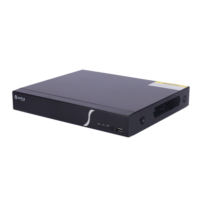 Safire Smart - Grabador de vídeo NVR para cámaras IP gama B1 - Vídeo 4 CH / Compresión H.265 - Resolución hasta 8Mpx / Ancho de banda 40Mbps - Salida HDMI 4K y VGA / 1HDD - Soporta eventos VCA de cámaras IP / Función POS
