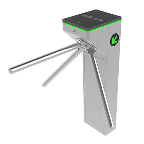 Two-Way Access Turnstile - 3 Rotating Arms | Force adjustment - Opening times, alarms and modes - Passage size 550 mm | Compact design - Made of SUS304 stainless steel - Compatible with third party systems