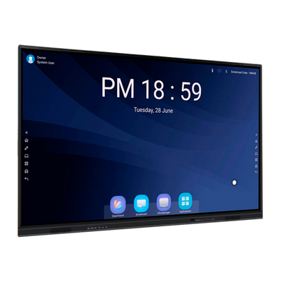 Monitor interattivo 75" con risoluzione 4K
 - Webcam USB con risoluzione 4K
 - Staffa motorizzata da parete e da pavimento