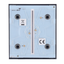 Panel táctil para interruptor de luz doble  - Compatible con AJ-LIGHTCORE-2G - Retroiluminación LED - Panel táctil central sin contacto - Color grafito - Innowatt