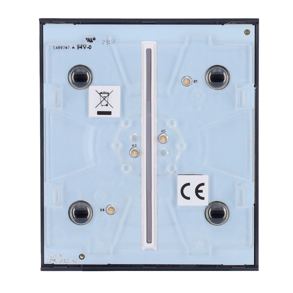 Panel táctil para interruptor de luz doble  - Compatible con AJ-LIGHTCORE-2G - Retroiluminación LED - Panel táctil central sin contacto - Color grafito - Innowatt