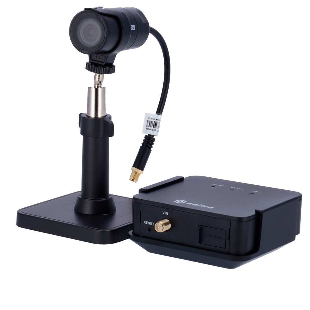 Kit telecamera SAFIRE - 4 Megapixel (2688x1520) | Ottica 2.8 mm - WDR (120 dB) | 3D NR | Audio | Allarmi - Capacità per 3 streams - Compressione H.265+/H.265/H.264+/H.264 - WEB, Software CMS, Smartphone e NVR