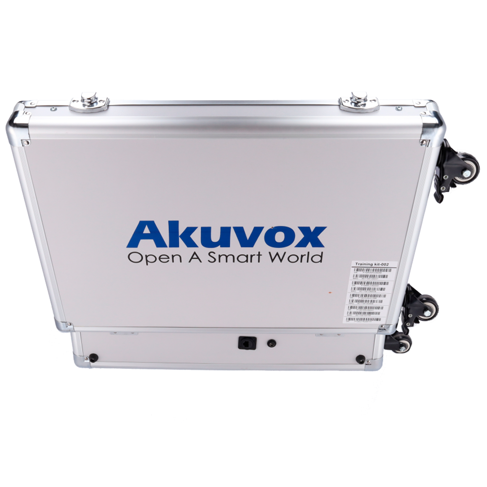 Demo Kit - Videocitofoni Akuvox - Router WiFi e switch PoE - Licenza gratuita Akuvox Cloud Services - Plug &amp; Play - Valigetta: 540 (Al) x 386 (La) x 178 (Lu) mm - Innowatt