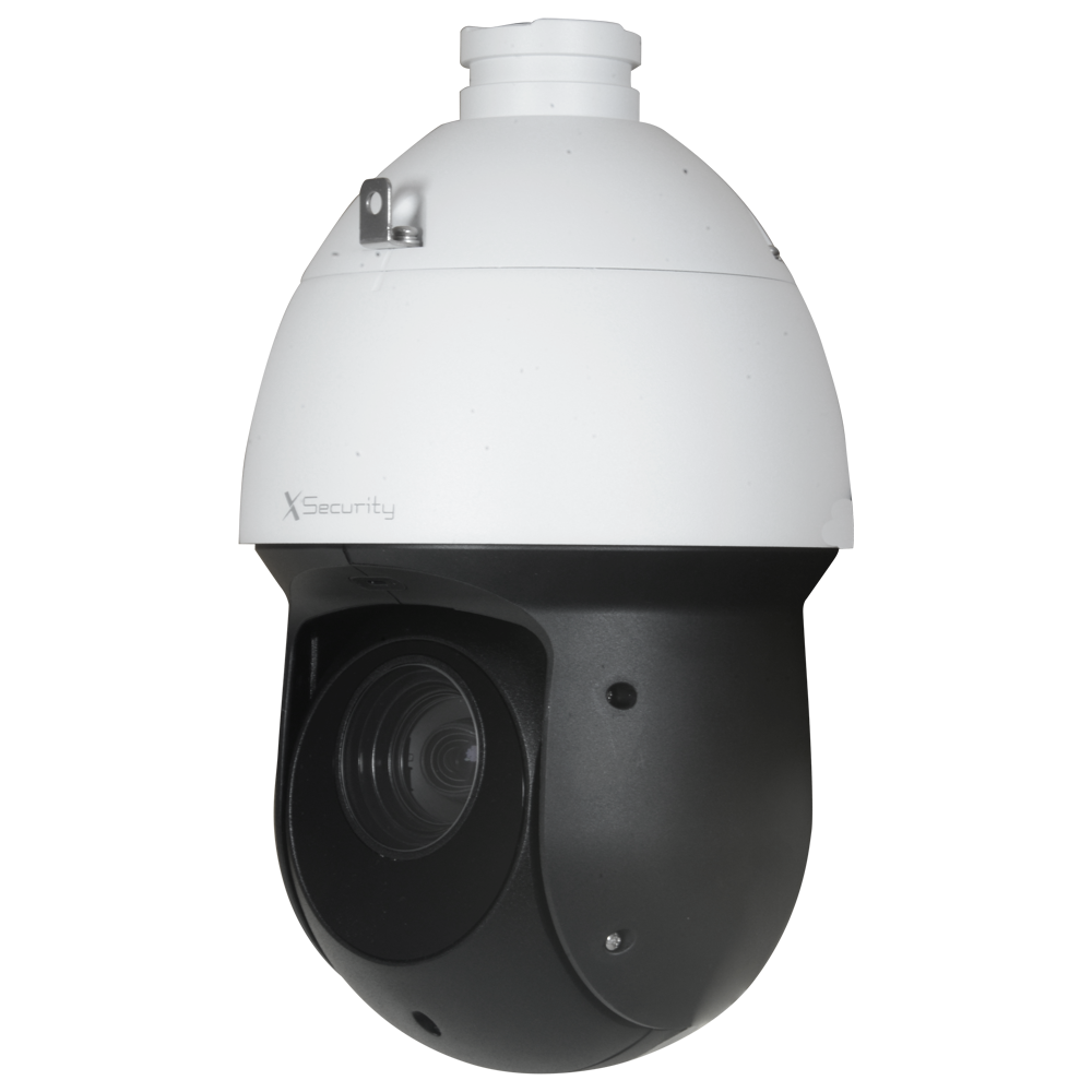 Telecamera IP PTZ X-Security 4 Mpx Gamma Ultra - Alta velocità 240º/segundo - 1/2.8” STARVIS CMOS - Compressione H.265+ / H.265 / H.264+ / H.264 - Obiettivo varifocale 4.8-120 mm - IP66 | WDR | Allarmi